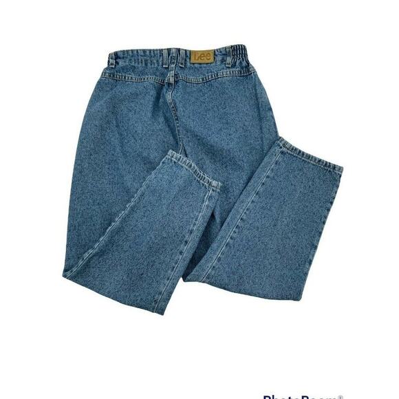 Vintage LEE Denim Jeans Womens Size 12P Tapered Leg High Rise Stonewash Blue - Picture 7 of 10